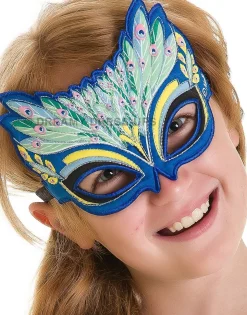 Blue Peacock Fantasy Mask