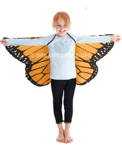 Orange Monarch Butterfly Fantasy Wings