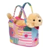 Patchwork Floral Sassy Sak With Golden Retriever
