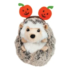 Spunky Hedgehog With Pumpkin Headband